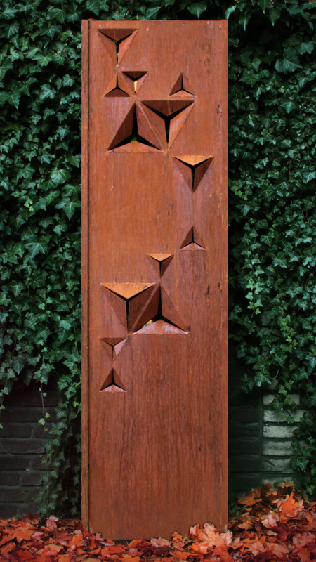 Gartenwand Dreieck 54×195 cm