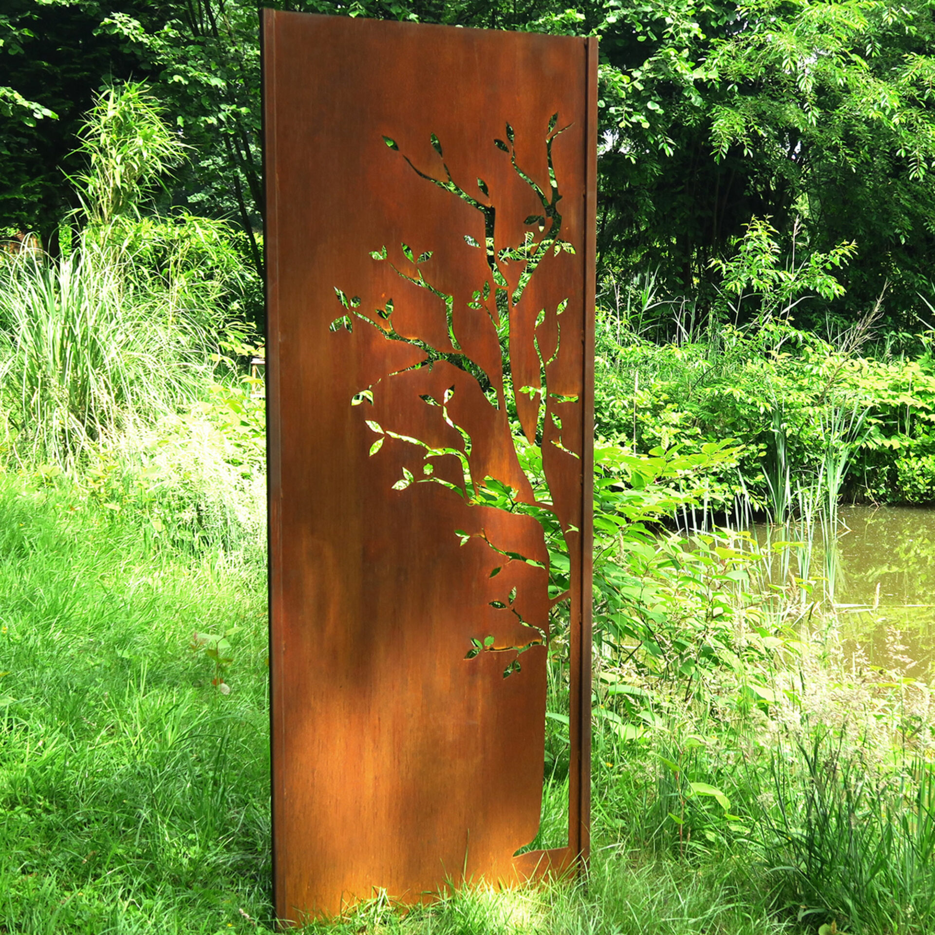Gartenwand Baum2<br>75×195 cm