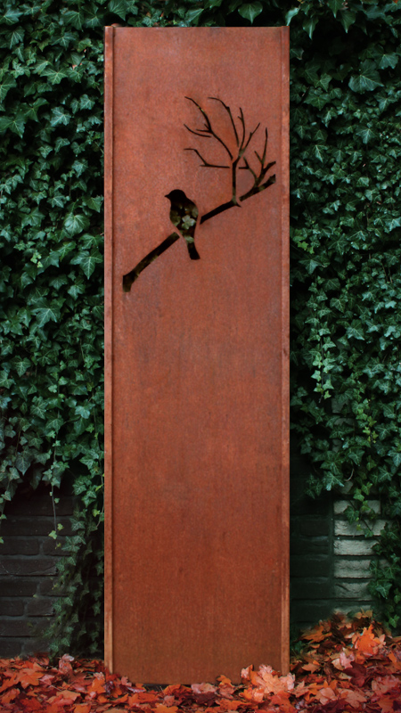 Gartenwand Vogel 54×195 cm