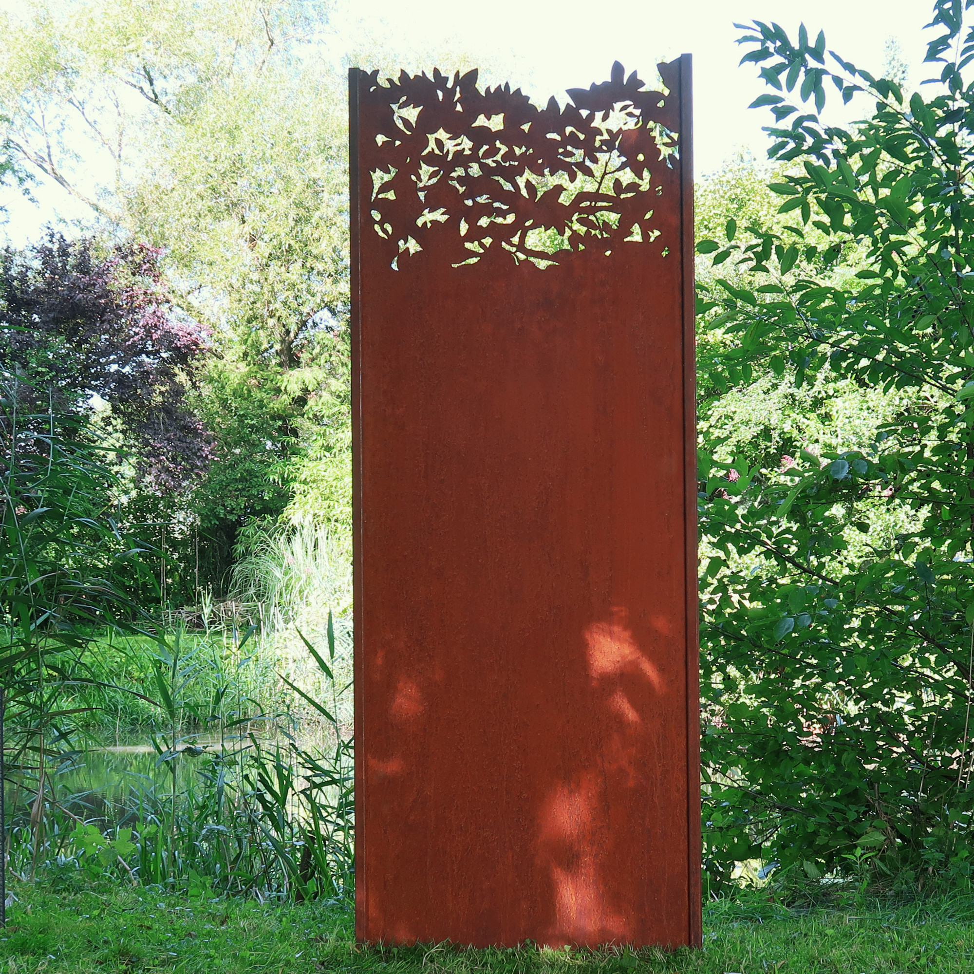 Gartenwand Blattwerk3<br>75×195 cm